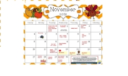 November Calendar